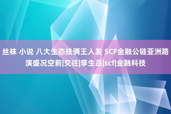 丝袜 小说 八大生态技俩王人发 SCF金融公链亚洲路演盛况空前|交往|孳生品|scf|金融科技