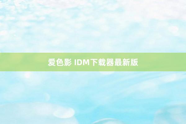 爱色影 IDM下载器最新版